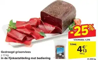 Gedroogd grisonvlees