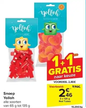 Carrefour Snoep yolloh aanbieding