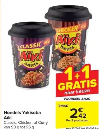 Carrefour Noedels yakisoba aïki aanbieding