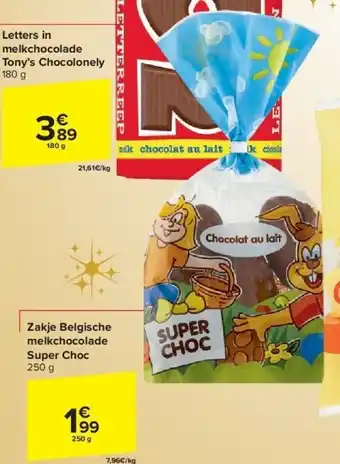 Zakje belgische melkchocolade super choc