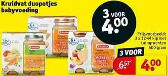 Kruidvat duopotjes babyvoeding kip met tuingroenten