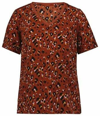 HEMA Dames Top Animal Rood (rood)