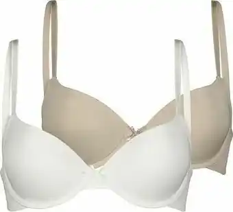 HEMA HEMA T-shirt Bh&apos;s Push Up Recycled - 2 Stuks Beige (beige) aanbieding