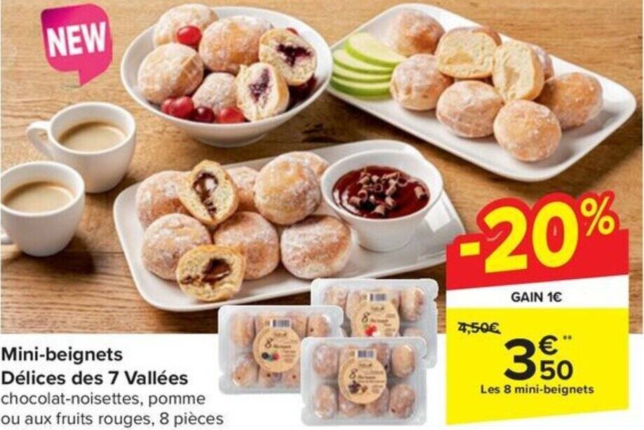 Carrefour Market Mini-beignets Délices des 7 Vallées aanbieding