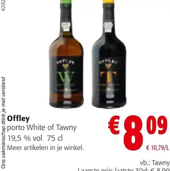 Colruyt Offley porto White of Tawny 19.5% vol 75cl aanbieding