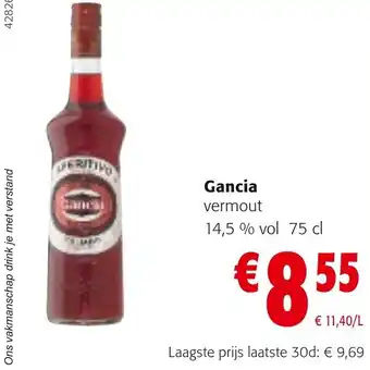 Gancia vermout 14,5% vol 75 cl