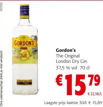 Gordon's The Original London Dry Gin 37,5 % vol 70 cl