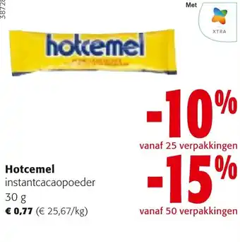 Colruyt Hotcemel instantcacaopoeder 30g aanbieding