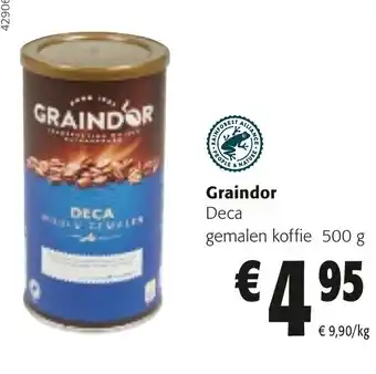 Colruyt Graindor Deca gemalen koffie 500 g aanbieding