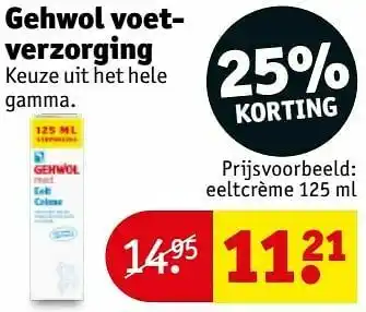Kruidvat Gehwol voetverzorging eeltcrème aanbieding
