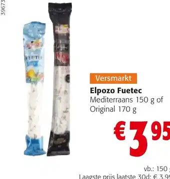 Elpozo Fuetec Mediterraans 150 g of Original 170 g