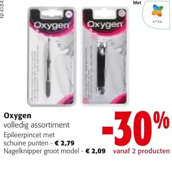 Oxygen Epileerpincet met schuine punten of Nagelknipper groot model