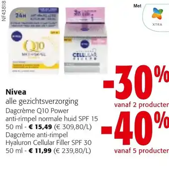 Colruyt Nivea alle gezichtsverzorging aanbieding