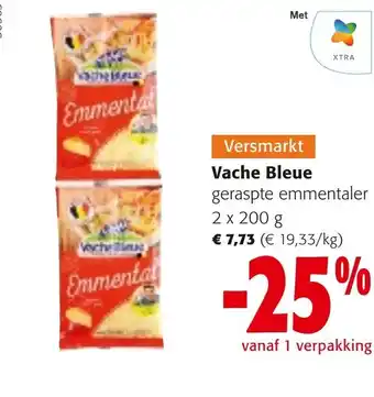 Colruyt Vache Bleue geraspte emmentaler 2 x 200g aanbieding