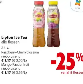 Colruyt Lipton Ice Tea Raspberry-Cherryblossom niet-bruisend of Mango-Passionfruit niet-bruisend 33cl aanbieding