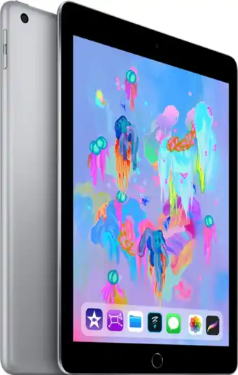 Coolblue Refurbished ipad (2018) 32gb wifi space gray (licht gebruikt) aanbieding