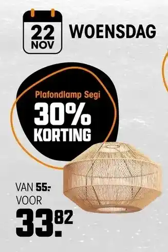 Kwantum Plafondlamp segi aanbieding