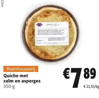 Colruyt Quiche met zalm en asperges 350 g aanbieding