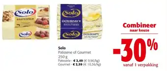 Colruyt Solo Patisserie of Gourmet 250g aanbieding