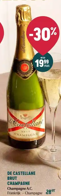 Delhaize DE CASTELLANE BRUT CHAMPAGNE Champagne A.C. aanbieding