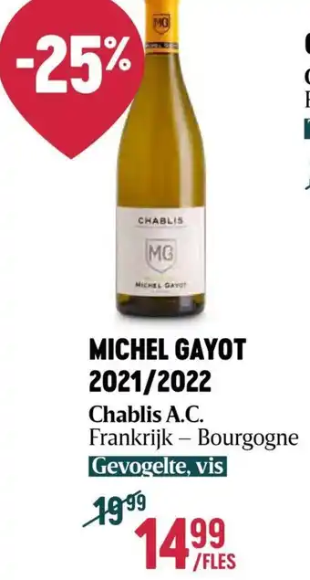 MICHEL GAYOT 2021/2022 Chablis A.C.