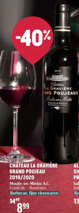 CHÂTEAU LA GRAVIÈRE GRAND POUJEAU 2019/2020 Moulis-en-Médoc A.C.