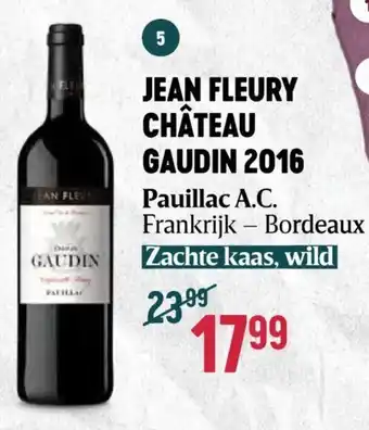 JEAN FLEURY CHÂTEAU GAUDIN 2016 Pauillac A.C.