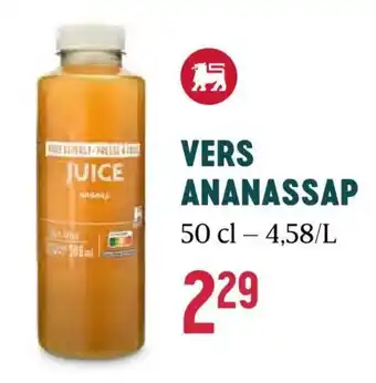 Delhaize VERS ANANASSAP 50 cl aanbieding
