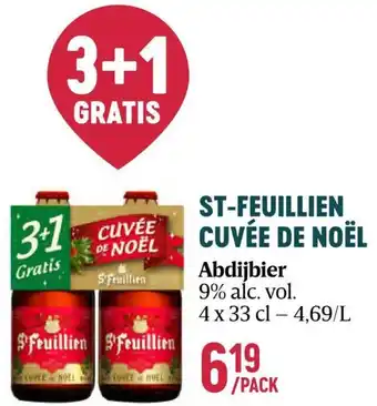 ST-FEUILLIEN CUVÉE DE NOËL Abdijbier 9% alc. vol. 4 x 33cl