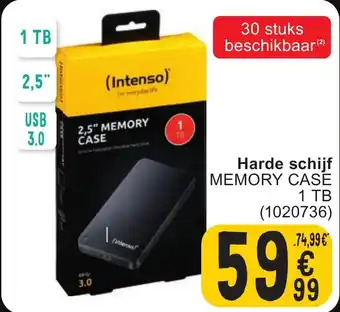 Harde schijf MEMORY CASE 1 TB
