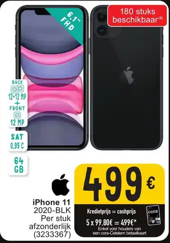 Cora iPhone 11 2020-BLK aanbieding