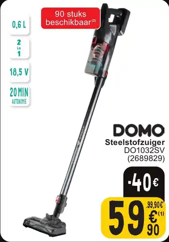 Cora DOMO Steelstofzuiger aanbieding