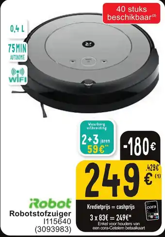 Cora Robot Robotstofzuiger aanbieding