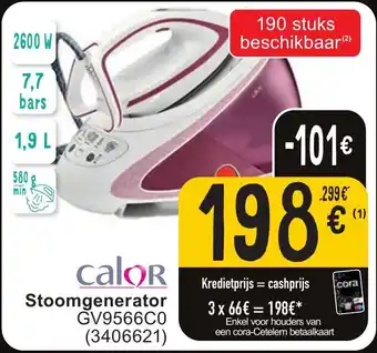 Cora Stoomgenerator aanbieding