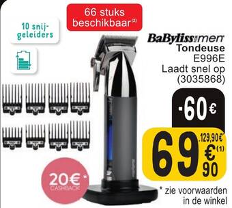 Cora BaByliss men Tondeuse aanbieding