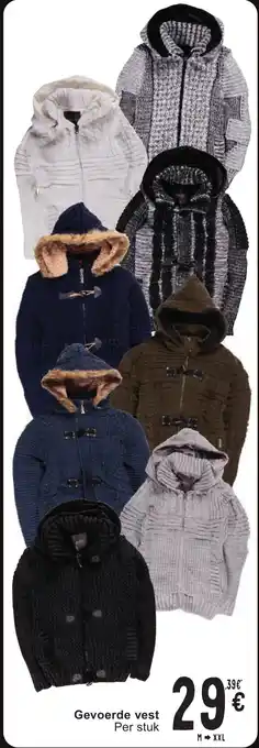 Cora Gevoerde vest aanbieding