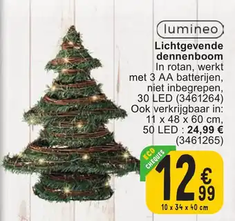 Cora Lichtgevende dennenboom aanbieding