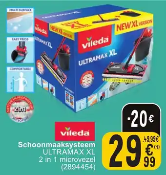 Cora Schoonmaaksysteem ULTRAMAX XL 2 in 1 microvezel aanbieding