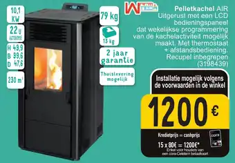 Cora Pelletkachel AIR aanbieding