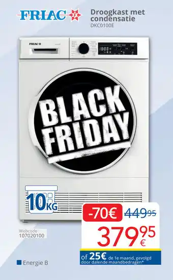 Eldi FRIAC Droogkast met condensatie aanbieding