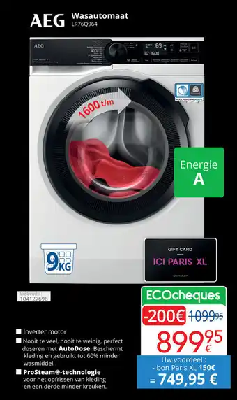 Eldi AEG Wasautomaat aanbieding