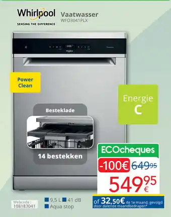 Eldi Whirlpool vaatwasser aanbieding