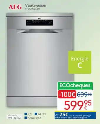 Eldi AEG Vaatwasser aanbieding