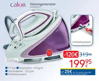 Eldi Calor Stoomgenerator aanbieding