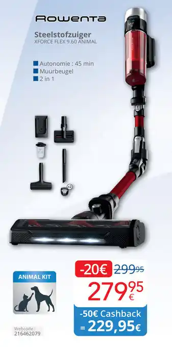 Eldi Rowenta Steelstofzuiger aanbieding