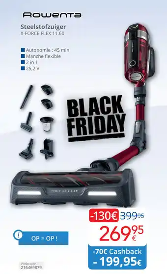 Eldi Rowenta Steelstofzuiger aanbieding