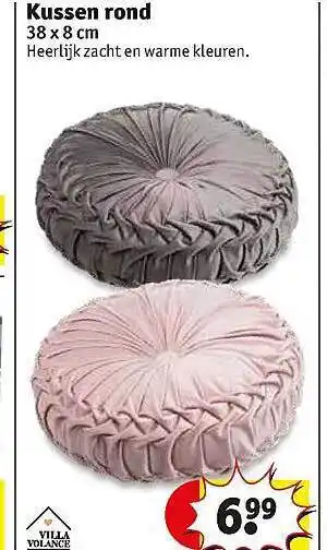 Kruidvat Kussen rond 38 X 8 Cm aanbieding