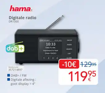 Eldi Hama Digitale radio aanbieding