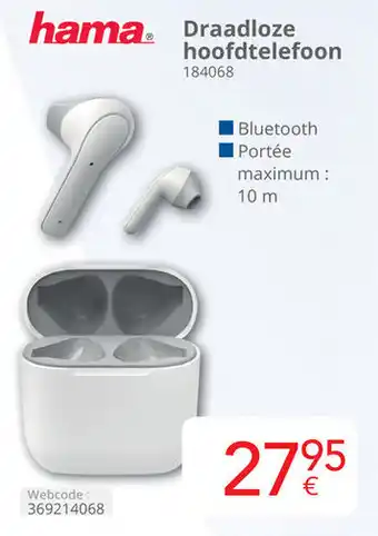 Eldi Hama Draadloze hoofdtelefoon aanbieding