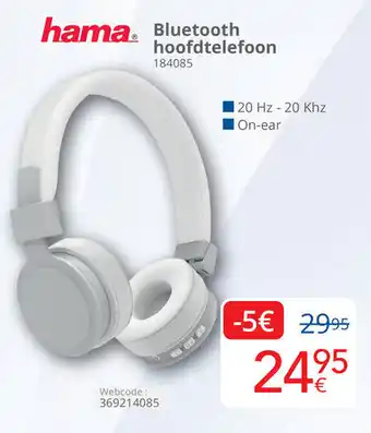 Eldi Hama Bluetooth hoofdtelefoon aanbieding